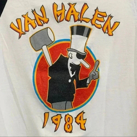 Vintage Authentic Tour Of The World Van Halen 1984 Shirt - Picture 4 of 4